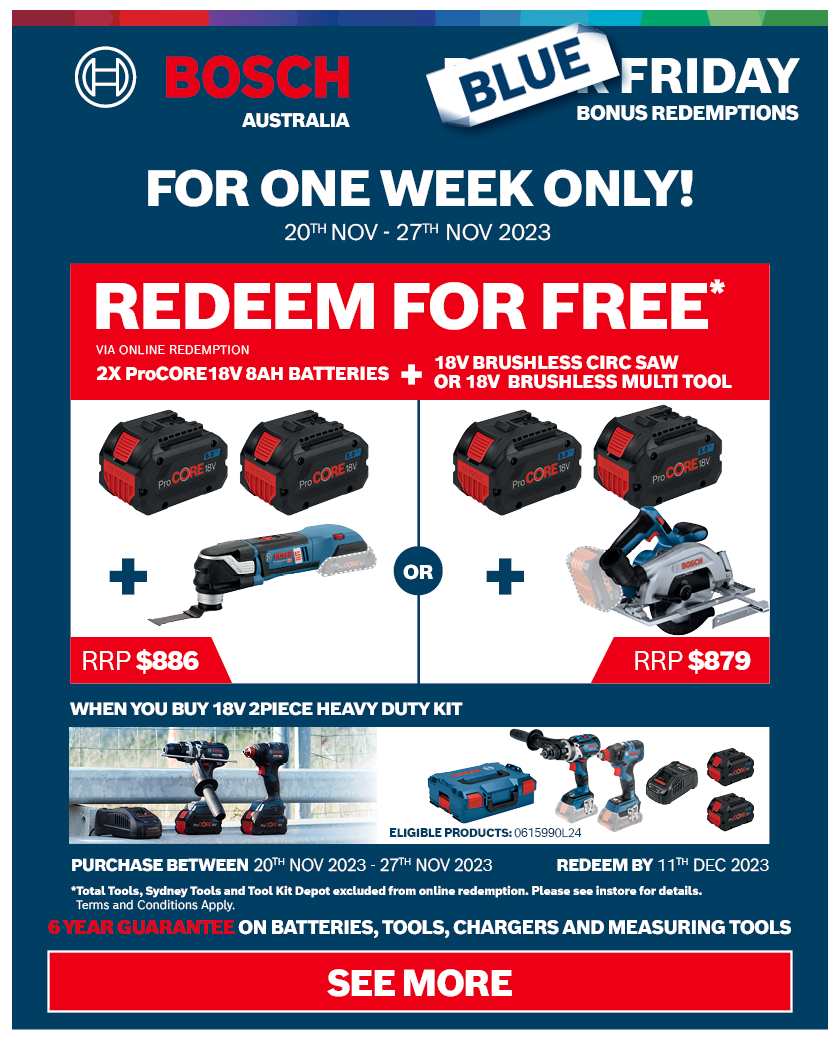 Bosch Blue End of Year Bonus 2023 Redemptions Promotion Closed